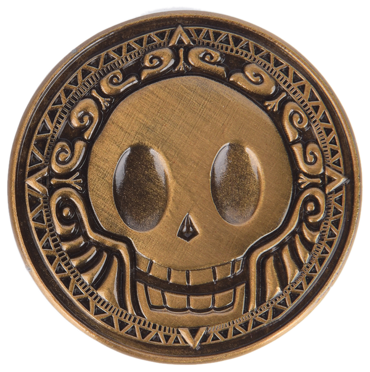 Mythical Mint pirate coin with skull design