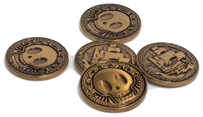 Set of Mythical Mint pirate coins